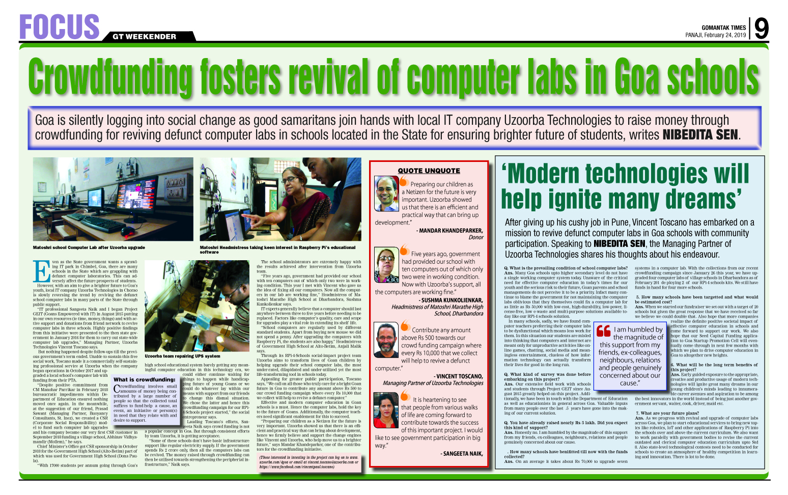 Press coverage clipping