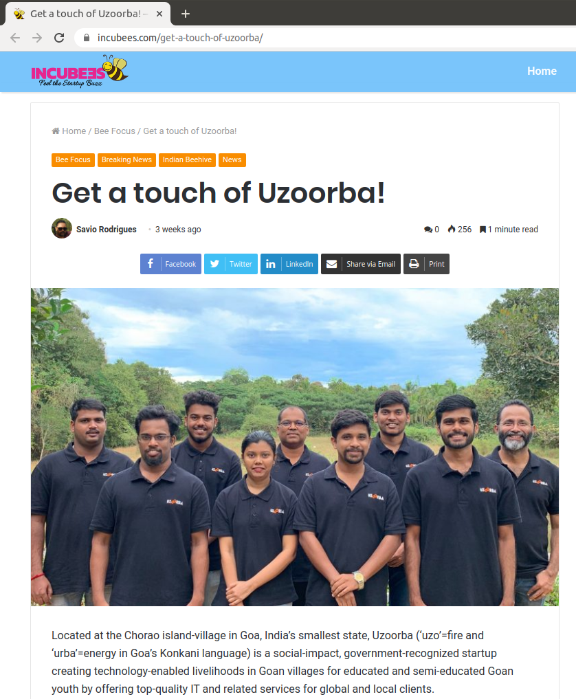 Press coverage clipping