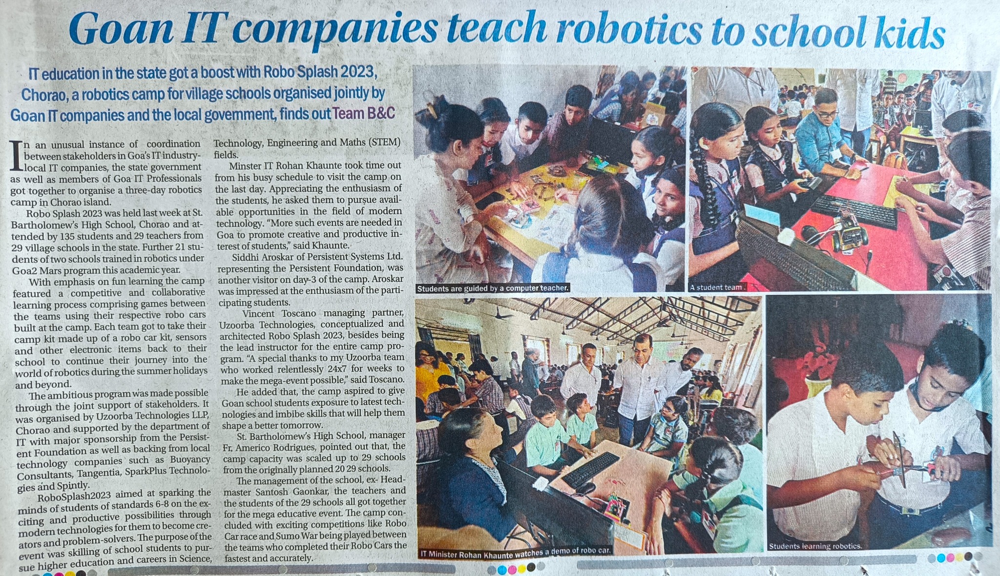 Press coverage clipping